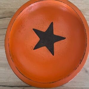 MUNISING signed wood painted bowl